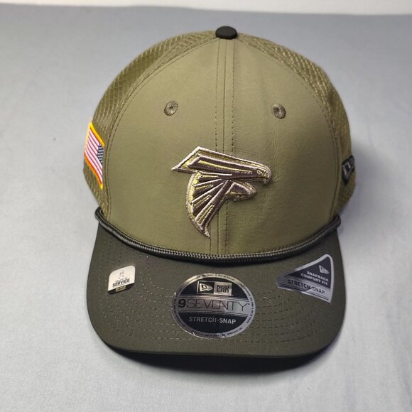 Atlanta Falcons Salute to Service Hat Cap Snap Back One Size Cool Micro New Era - Picture 2 of 15